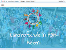 Tablet Screenshot of clarenhofschule.de